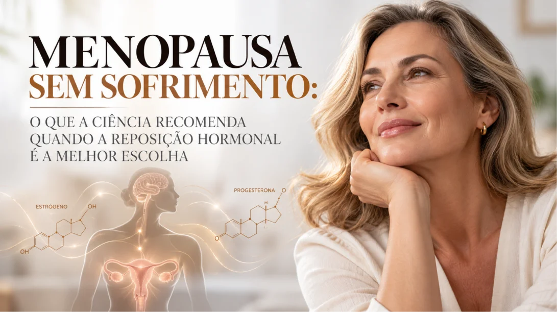 MENOPAUSA SEM SOFRIMENTO: O QUE A CIÊNCIA RECOMENDA QUANDO A REPOSIÇÃO HORMONAL É A MELHOR ESCOLHA